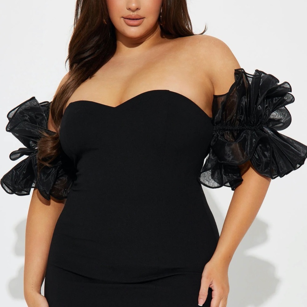 Black Cocktail Mini Dress